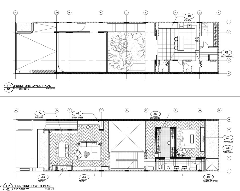 Denah Rumah  2  Lantai  Ada  Void  Terbaru Denahom